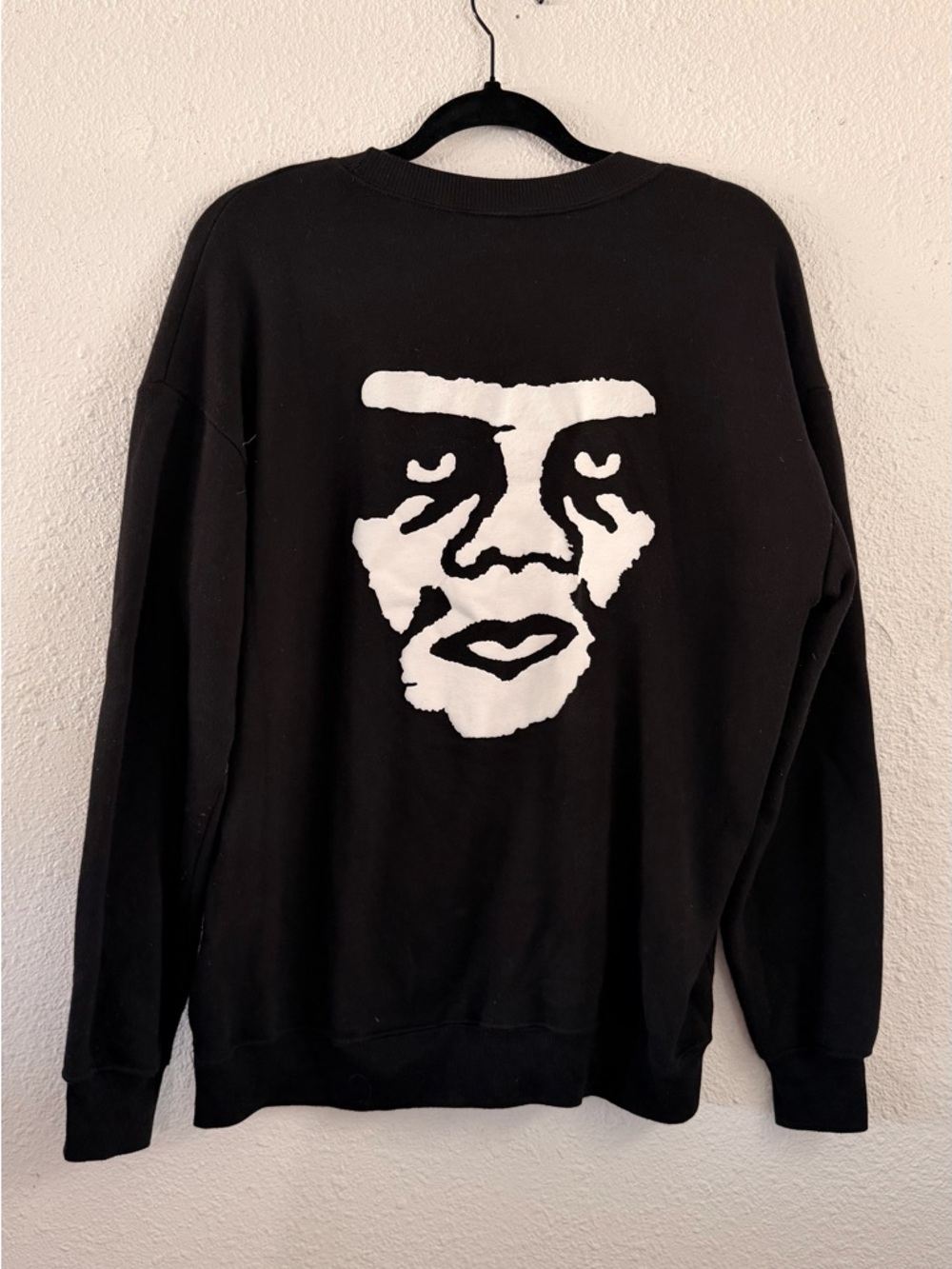 Women’s Black Graphic Face Sweater
